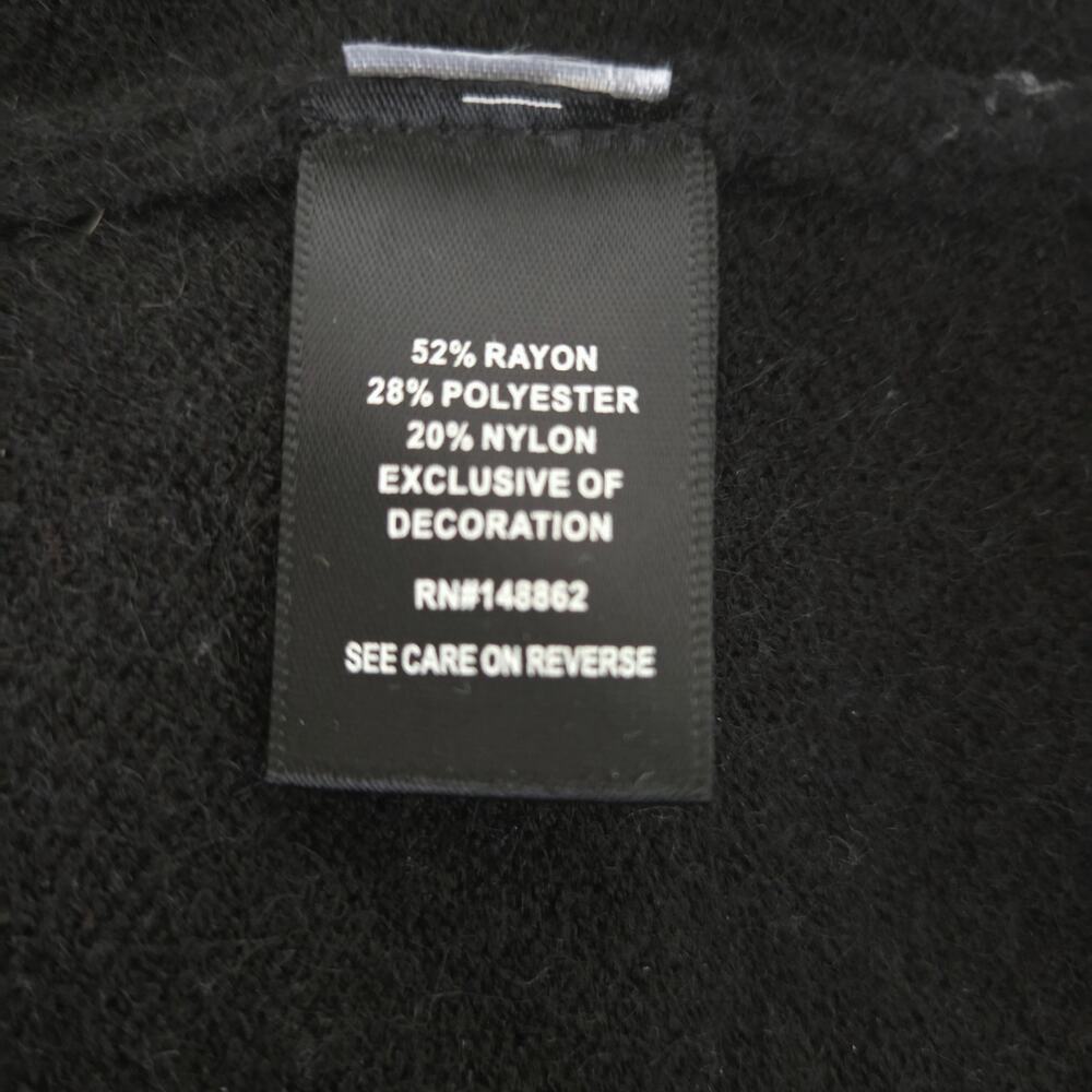 NWT Torrid | Open Front Drop Shoulder Rose Embroidered Cardigan Deep Black - Picture 10 of 11